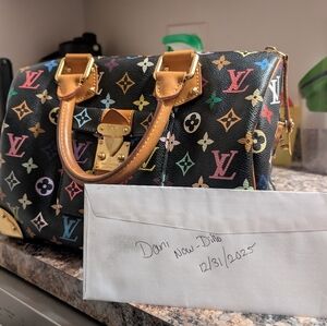 Louis Vuitton x Takashi Murakami Multicolore Speedy 30 (Noir)